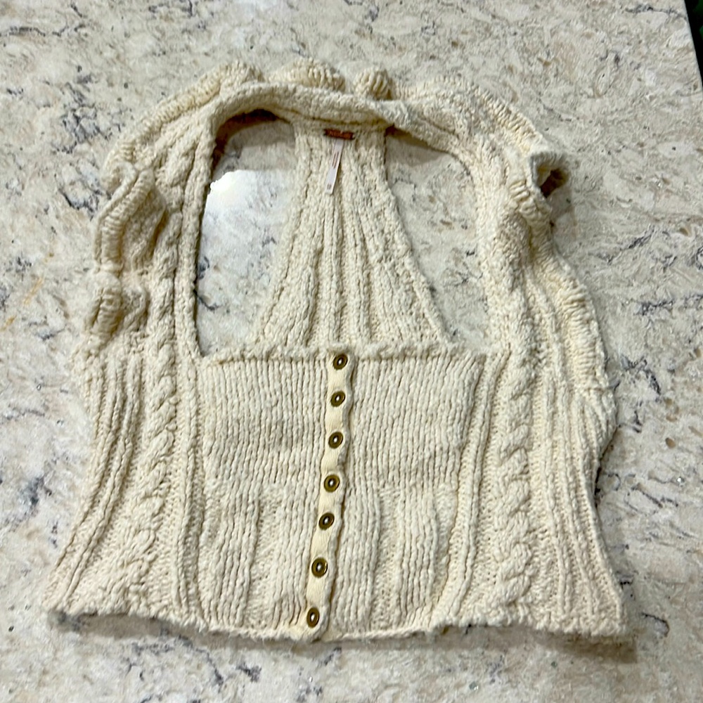 Free People Crop Sweater Vest